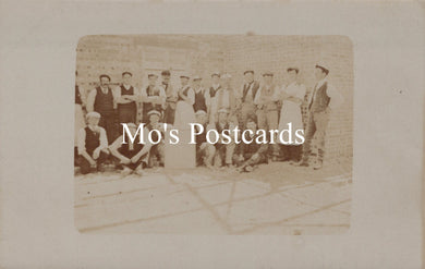 Social History Postcard - Group of Working Men  SW19652
