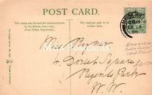 Load image into Gallery viewer, Vintage postcard with text and a stamp, featuring the brand &#39;Mae&#39;s Postcards&#39;.
