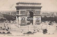 Load image into Gallery viewer, Vintage postcard of the Arc de Triomphe in Paris  
