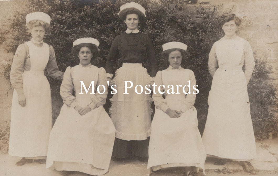 Domestic Servants Postcard - Staff at Little Compton Manor, Moreton-in-Marsh SW19681