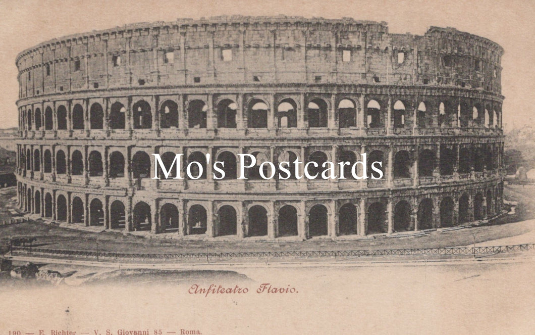 Vintage-style illustration of the Colosseum  