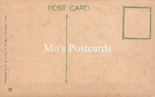 Load image into Gallery viewer, Back of a postcard with &#39;Mo&#39;s Postcards&#39; branding on a brown background
