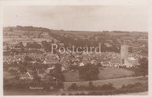 Load image into Gallery viewer, Vintage aerial view of a town with &#39;Beaminster&#39; on a postcard
