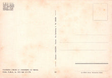 Load image into Gallery viewer, Vintage postcard with text and a small square area for a stamp on a beige background

