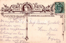 Load image into Gallery viewer, Vintage postcard with decorative border and handwritten text
