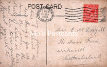 Load image into Gallery viewer, Vintage postcard with postage stamp and text 
