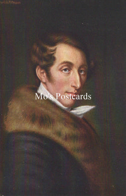 Portrait of a man with fur collar and white shirt 