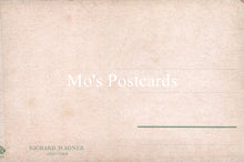 Load image into Gallery viewer, Text &#39;Mo&#39;s Postcards&#39; on a textured beige background with &#39;Richard Wagner&#39; at the bottom.
