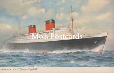 Shipping Postcard - Cunard R.M.S. Queen Elizabeth  SW18708