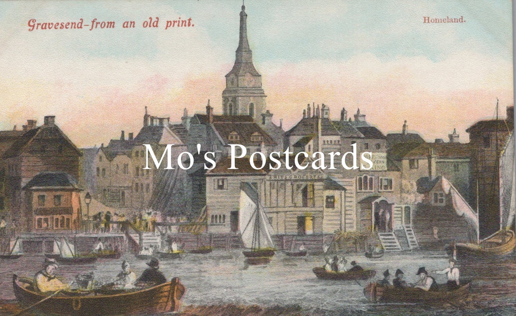 Kent Postcard - Gravesend From an Old Print  SW18765