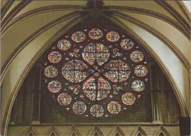 Lincolnshire Postcard - Lincoln Minster, Dean's Eye, North Transept SW17153