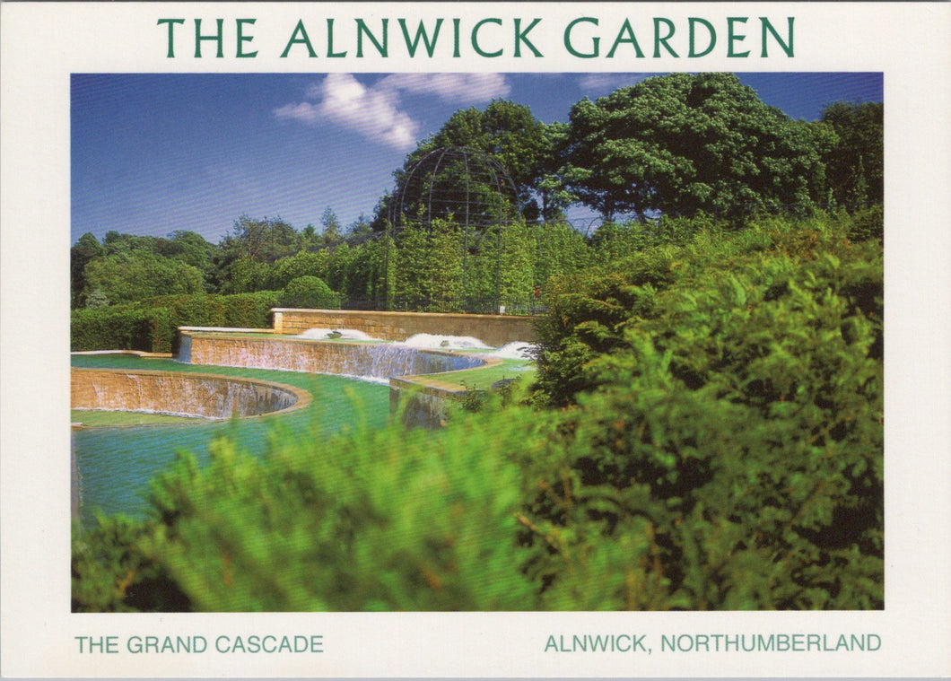 Northumberland Postcard - The Alnwick Garden, The Grand Cascade  SW17156