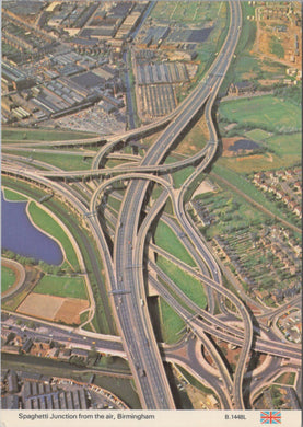 Warwickshire Postcard - Spaghetti Junction From The Air, Birmingham  SW17170