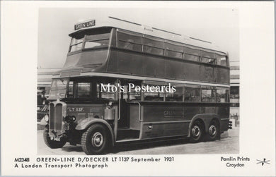 Road Transport Postcard - Green Line Double Decker Bus   SW17736