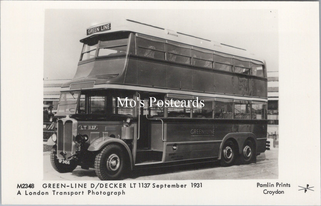 Road Transport Postcard - Green Line Double Decker Bus   SW17736
