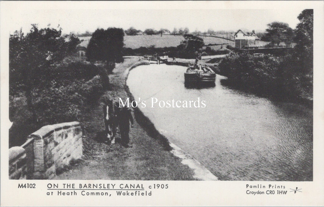 Yorkshire Postcard - On The Barnsley Canal c1905 - SW18059