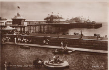 Load image into Gallery viewer, Sussex Postcard - Boating Pool and West Pier, Brighton  SW18836
