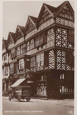 Staffordshire Postcard - Stafford, Ancient High House  SW18838