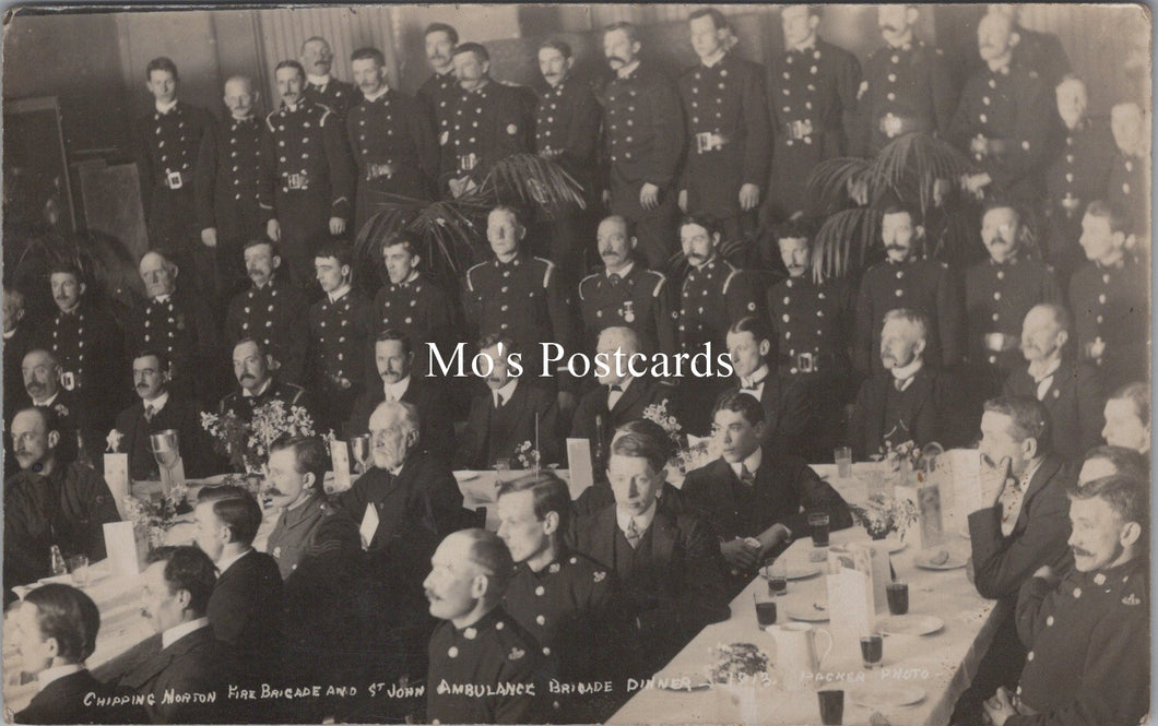 Oxfordshire Postcard - Chipping Norton Fire Brigade & St John Ambulance Dinner BH2125