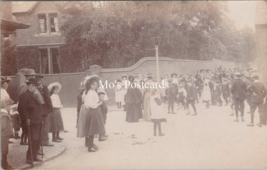 Leicestershire Postcard - Public Gathering at Syston  BH2130