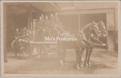 Lancashire Postcard - The Fire Engine, Fire Station, Bolton  BH2132