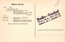 Load image into Gallery viewer, Film Star Postcard -  Hollywood Actor Mario Lanza  SW18633
