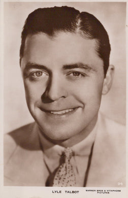 Vintage portrait of Lyle Talbot with a neutral background