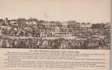 Load image into Gallery viewer, Wiltshire Postcard - An Old Wiltshire Election 100 Years Ago  SW18547
