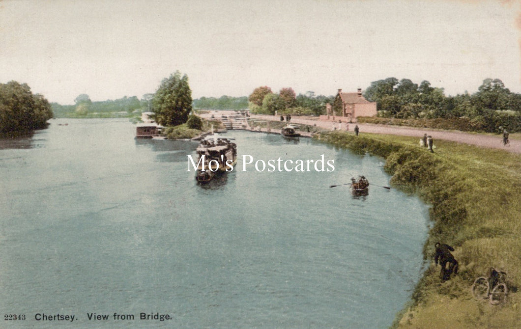 Surrey Postcard - Chertsey, View From Bridge, Runnymede    SW18554