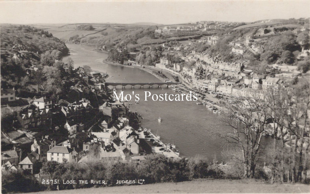 Cornwall Postcard - Looe, The River  SW18575