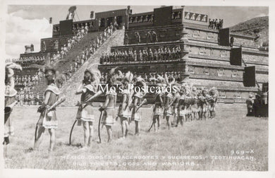 Mexico Postcard - Dioses, Sacerdotes.Y.Guerreros, Teotihuacan   SW18586