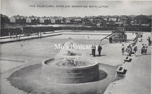 Load image into Gallery viewer, Bedfordshire Postcard - Luton, Municipal Open Air Swimming Bath  SW18609
