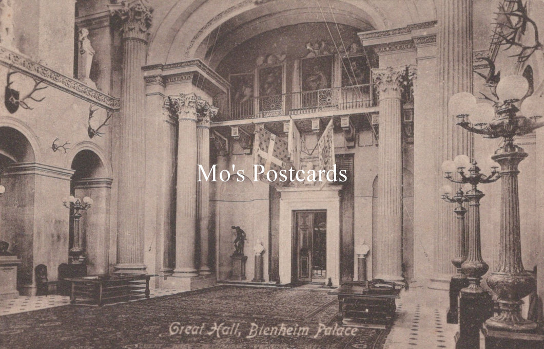 Oxfordshire Postcard - Great Hall, Blenheim Palace SW18629