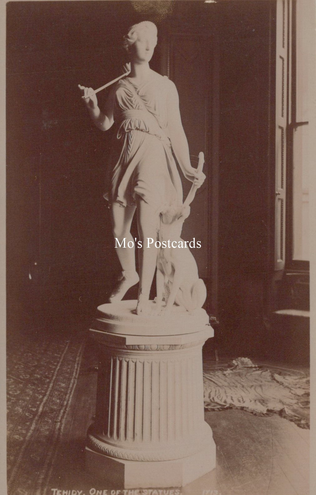 Cornwall Postcard - Tehidy House, One of The Statues  SW19058 