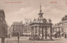Load image into Gallery viewer, Yorkshire Postcard - Beverley Market Place and Cross  SW19090
