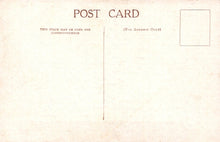 Load image into Gallery viewer, Back of a vintage postcard with text and a rectangular area for an image.
