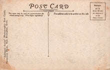 Load image into Gallery viewer, Vintage postcard with text and design elements on a beige background

