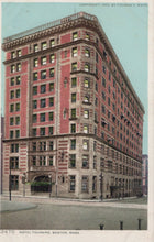 Load image into Gallery viewer, Vintage postcard of Hotel Tournai in Boston, Massachusetts
