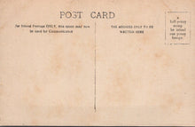Load image into Gallery viewer, Vintage postcard with text and stamp instructions on a beige background
