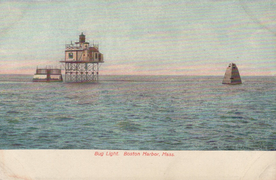 America Postcard - Bug Light, Boston Harbor, Massachusetts SW20893