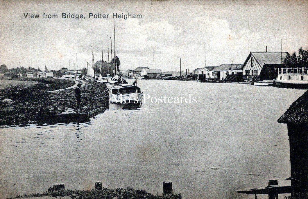 Norfolk Postcard - Potter Heigham, View From Bridge  SW18172