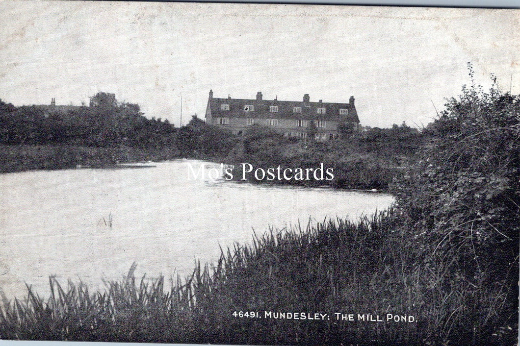 Norfolk Postcard - Mundesley: The Mill Pond   SW18204