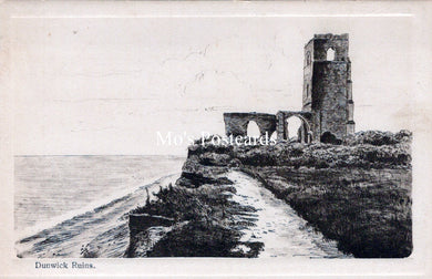Suffolk Postcard - Dunwick Ruins, Dunwich Ruins  SW18205