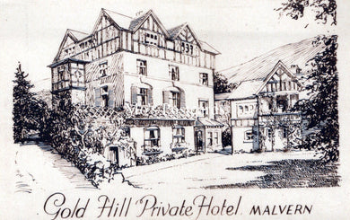 Worcestershire Postcard - Malvern, Gold Hill Private Hotel   SW18209