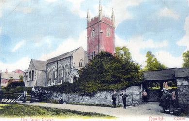 Devon Postcard - Dawlish, The Parish Church   SW18441