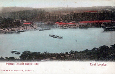 South Africa Postcard - Pontoon Passing Buffalo River, East London  SW18448