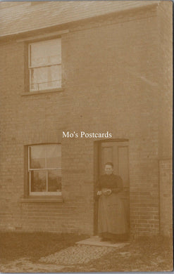 Ancestors Postcard - Lady Stood Outside Her Home  SW16966