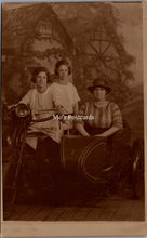 Load image into Gallery viewer, Ancestors Postcard - Mother and Daughters Sat on a Motorcycle  SW16959
