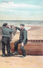 Load image into Gallery viewer, Social History Postcard - The Look Out Using a Telescope   SW18402
