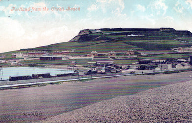 Dorset Postcard - Portland From The Chesil Beach  SW18486